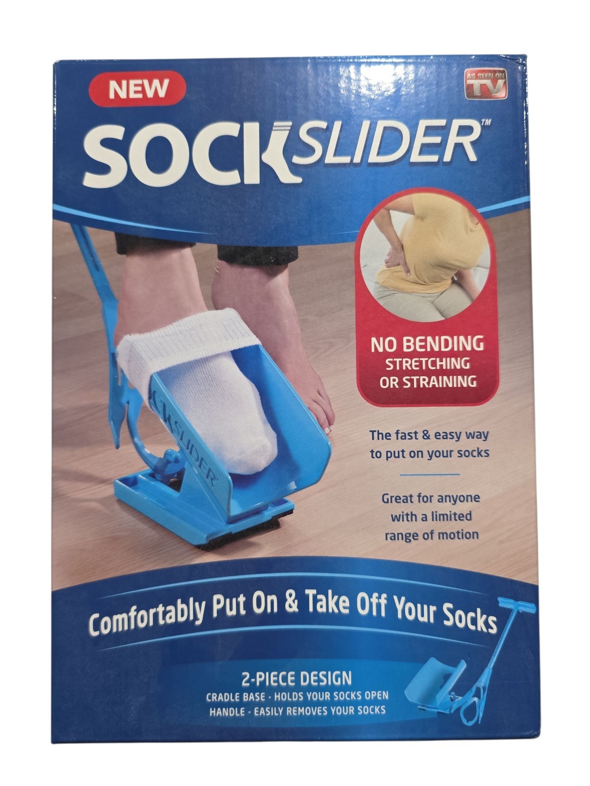 Sock Slider Easy On Off Sock Aid Kit Shoe Horn As Seen On TV by Allstar Products