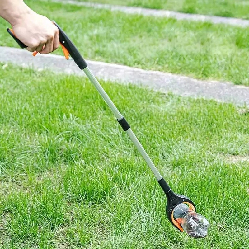 Foldable Reacher Grabber Tool Rotating Jaw & Magnet Trash Picker Heavy Duty