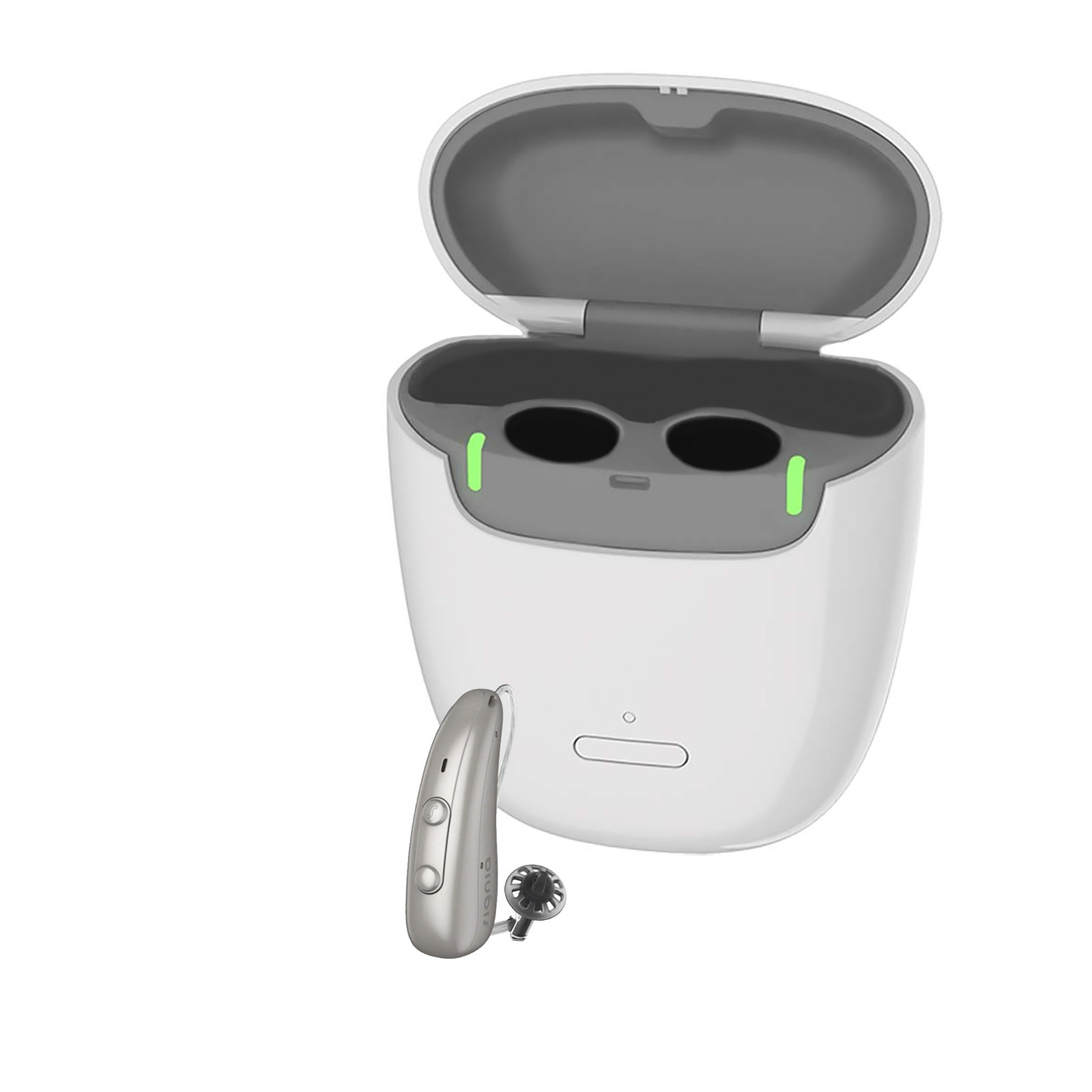 Signia Pure Charge Go 5 IX T Right Dark Champagne + Portable Charger