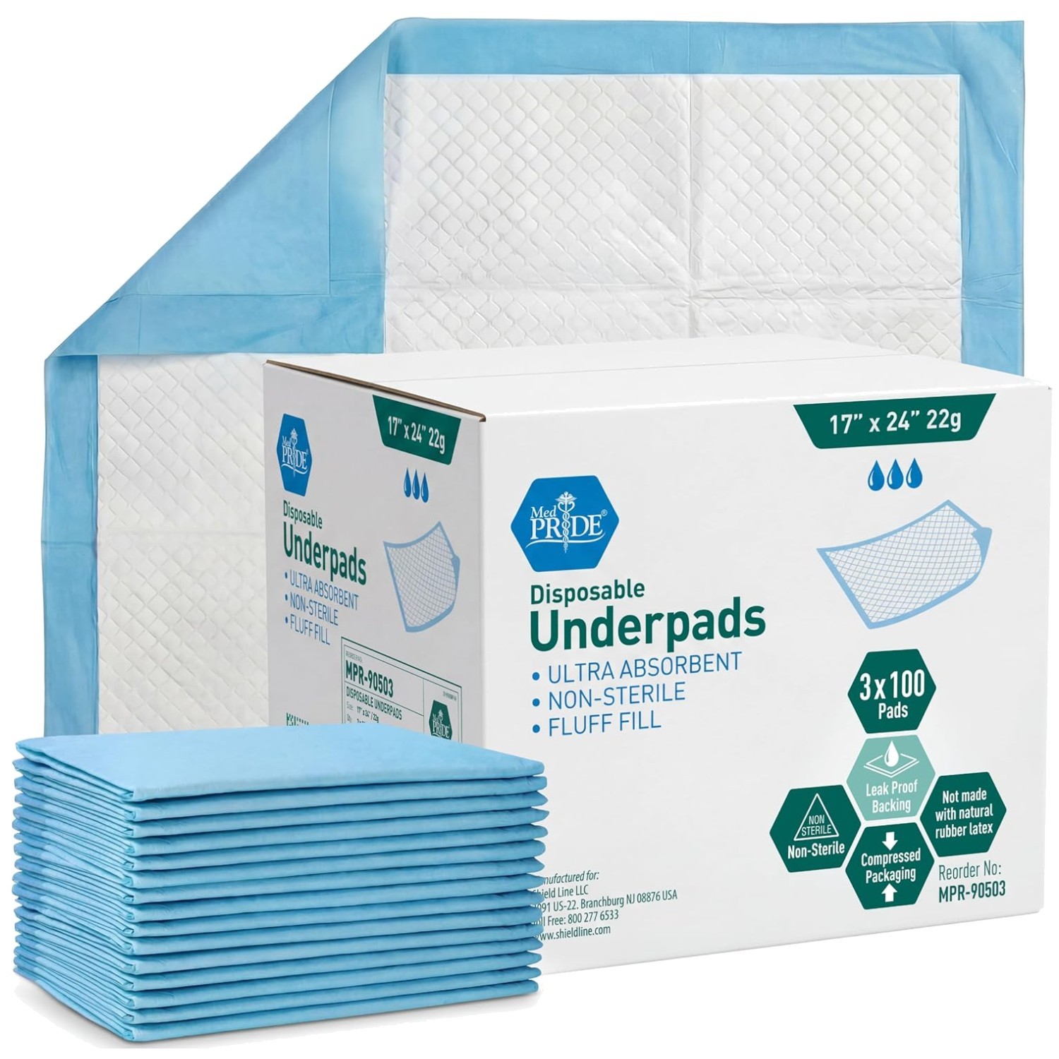 300-Count Super Absorbent Bed Pads | Incontinence Protection