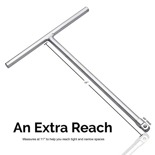 01135A 3/8-inch Drive Wrench with Long Reach | 3/8″ Drive 3 Piece T-Handle