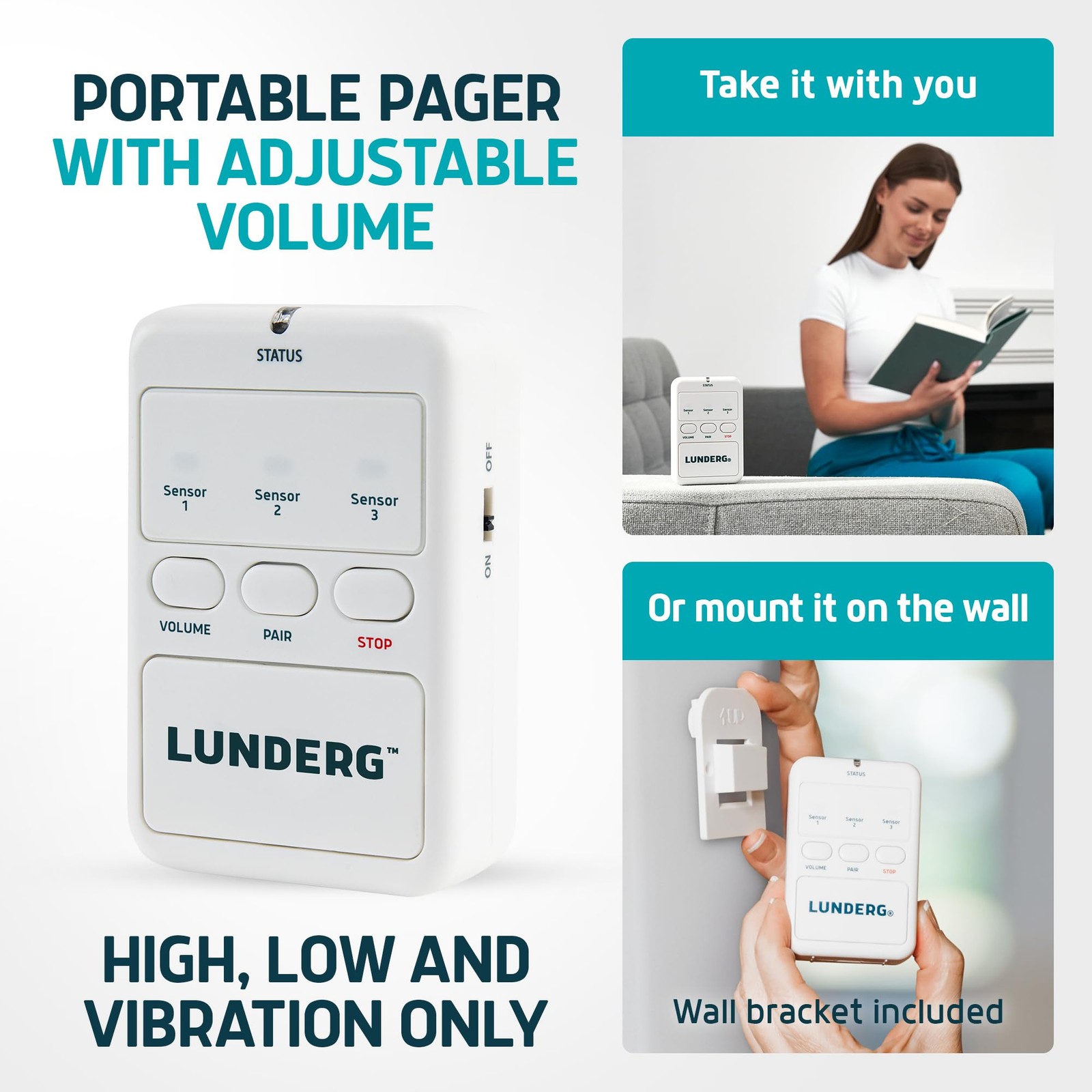 Early Alert Bed Alarm for Elderly Adults – Wireless Sensor Pad & Pager – with…