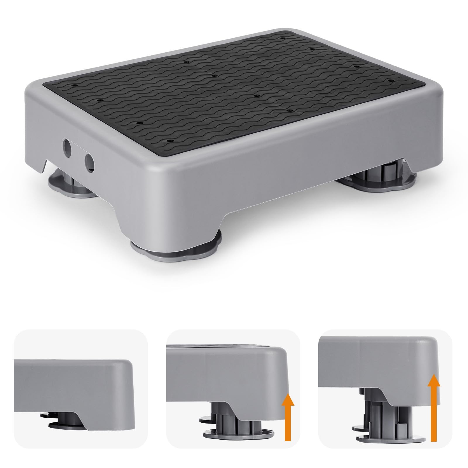 StrongTek 5.7″ Adjustable Step Stool, Non-Slip One Step Platform for Adults &…