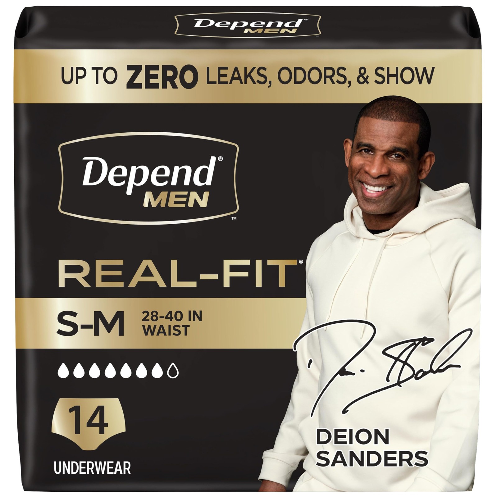 Adult Diapers Real Fit Incontinence Underwear Men Disposable Max Absorbency 14