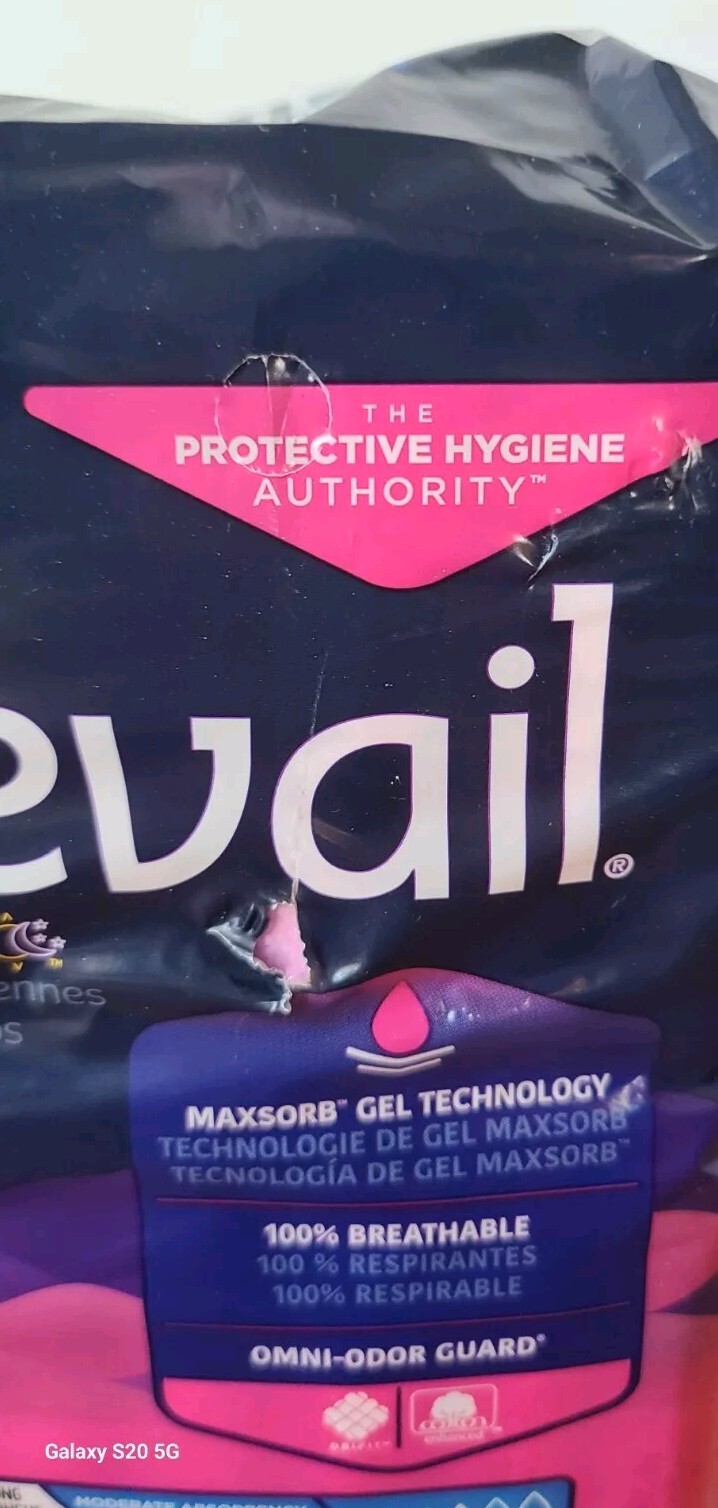 New Prevail Daily Incontinence Bladder Control Pad Long Moderate Abs #4 16 Ct