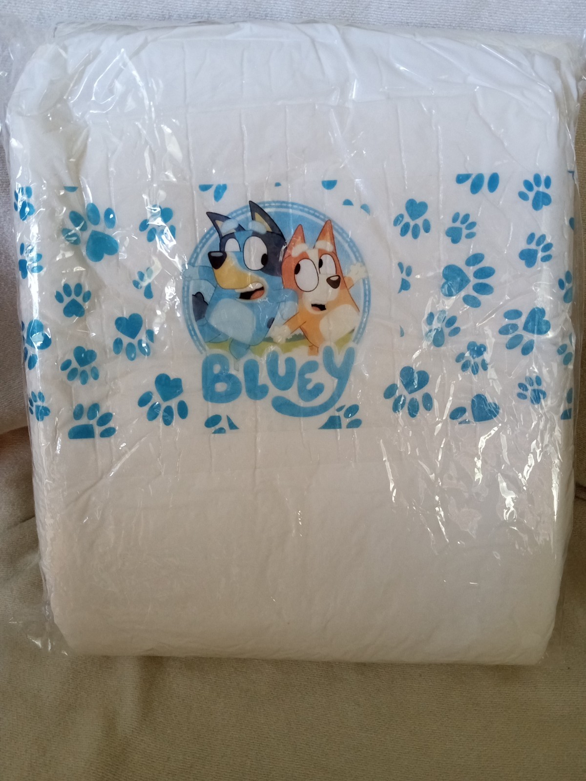 Mega Adult Disposable ABDL diaper- Bluey -READ DESCRIPTION FULLY