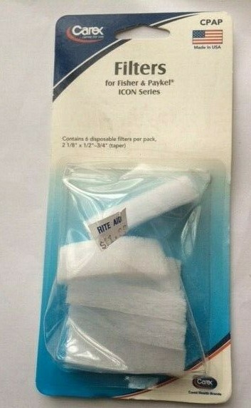Carex Filters for Fisher Paykel ICON Series CPAP C12500 (6 filters)