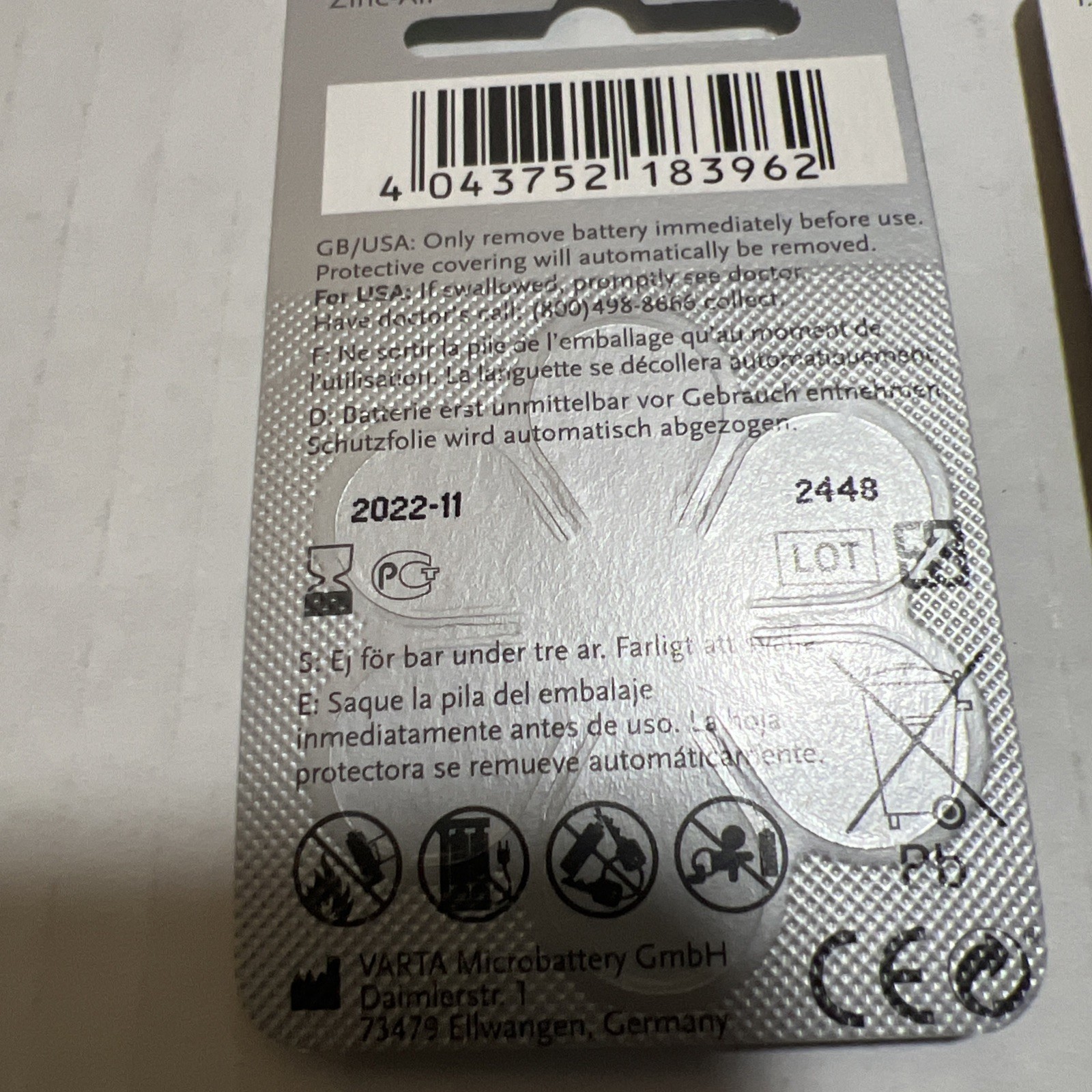 Powerone Hearing Aid P312 Batteries Lot of 25 Packs 250 Batteries EXP 2022 1.45V