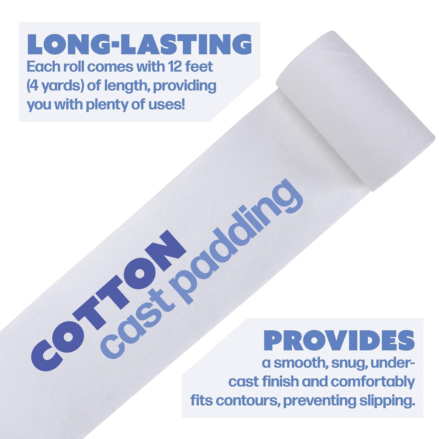 Orthopedic Cotton Cast Padding 4In X 4Yds 12/Bg