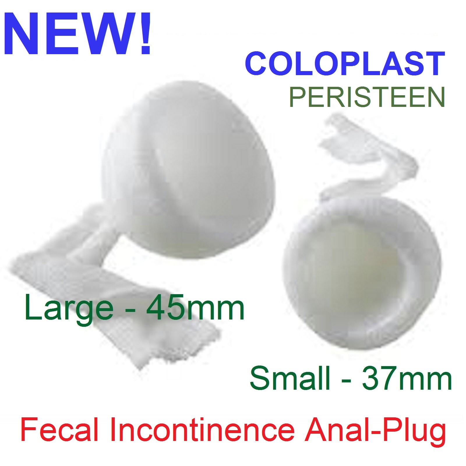 Expanding Foam Fecal Plug Tampon Pad Suppository Pessary Swim Diaper 1pc Large
