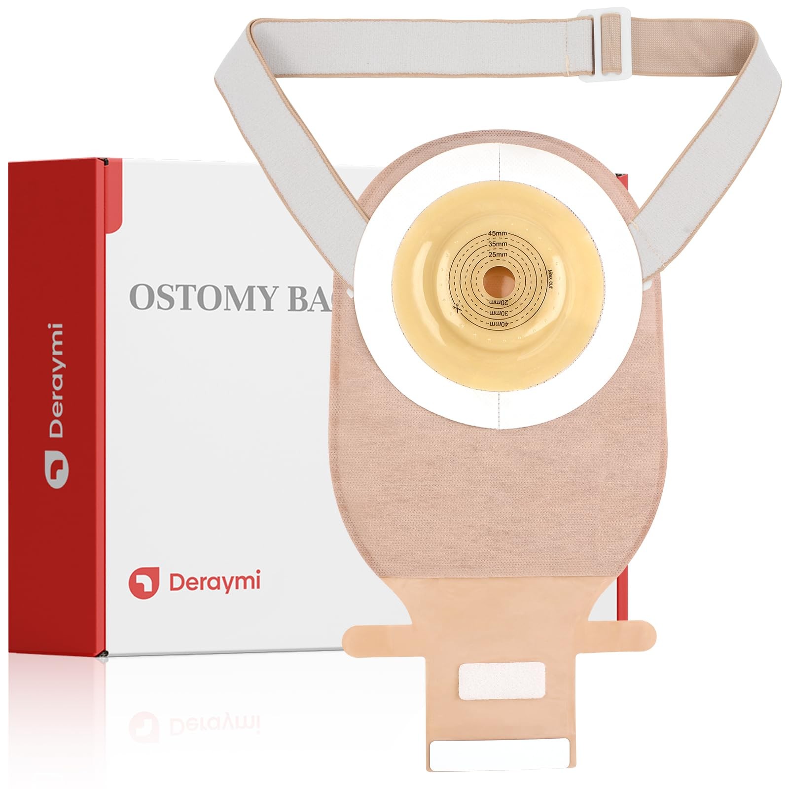 10 PCS Colostomy Bags Convex Ostomy Bag, One-Piece Ostomy Drain Pouches with …