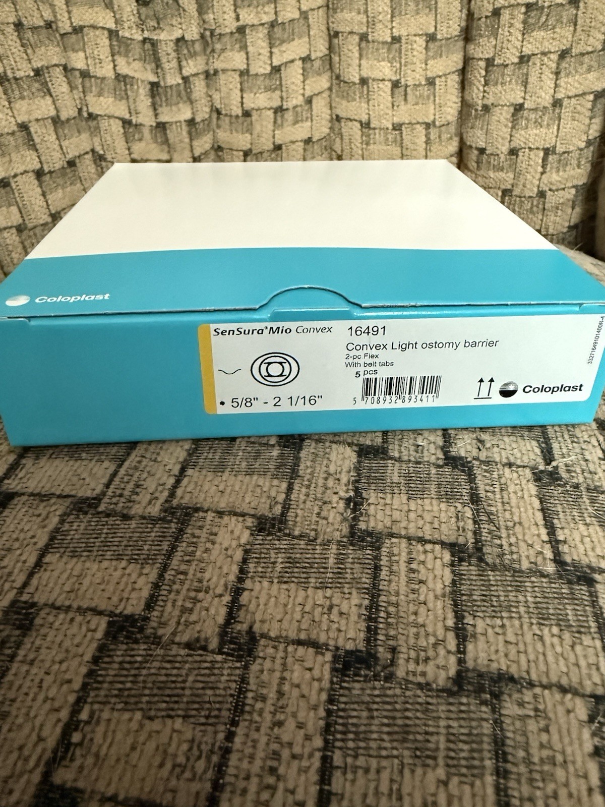 6 boxes of 5, Coloplast SenSura Mio Convex Skin Barrier 16491, 5/8″-2 1/16″