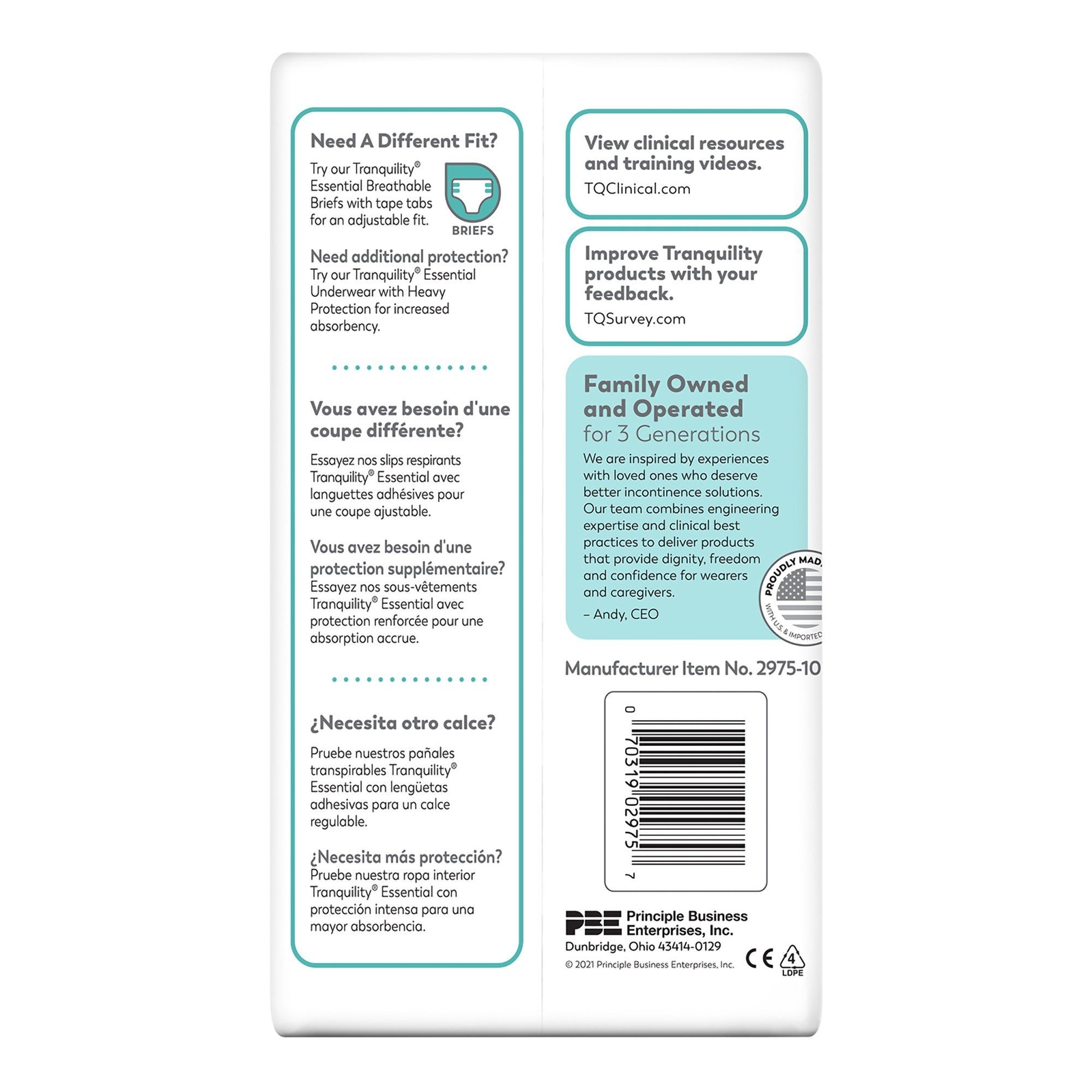 ComfortCare Absorbent Underwear, Medium (BG/25)