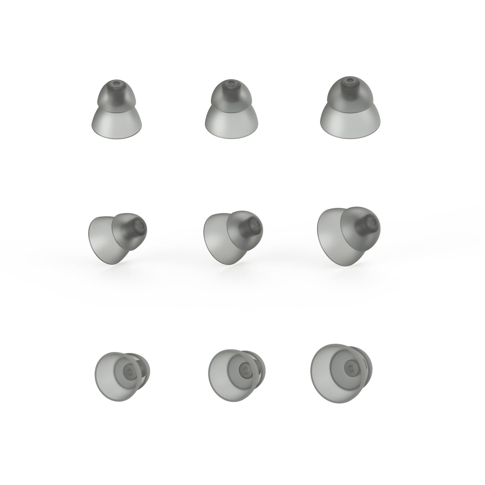 Resound Compatible Hearing Aid Domes Smoky Power Medium 20pcs Pack, Smokey