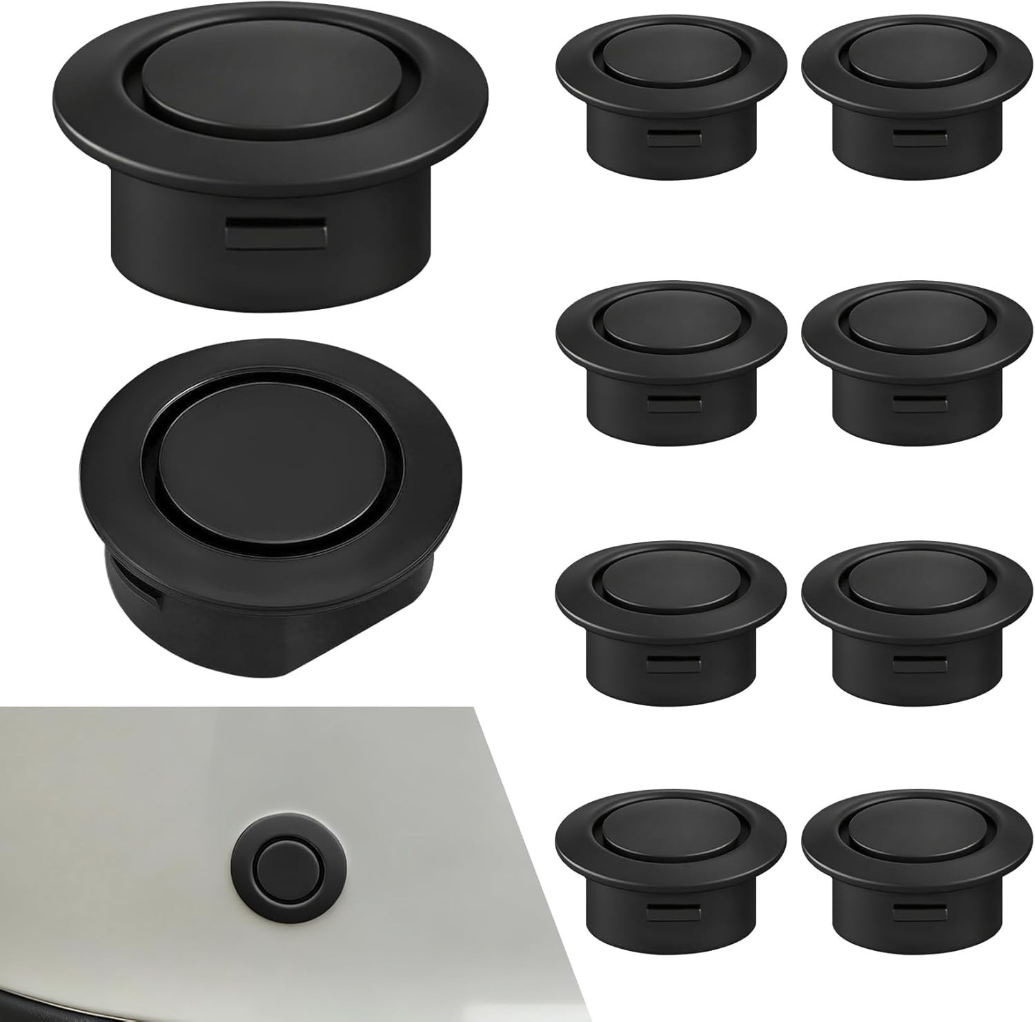 10PCS Car Bumper Sensor Hole Plugs, Automobile Front and Rear Bumper Radar Pr…
