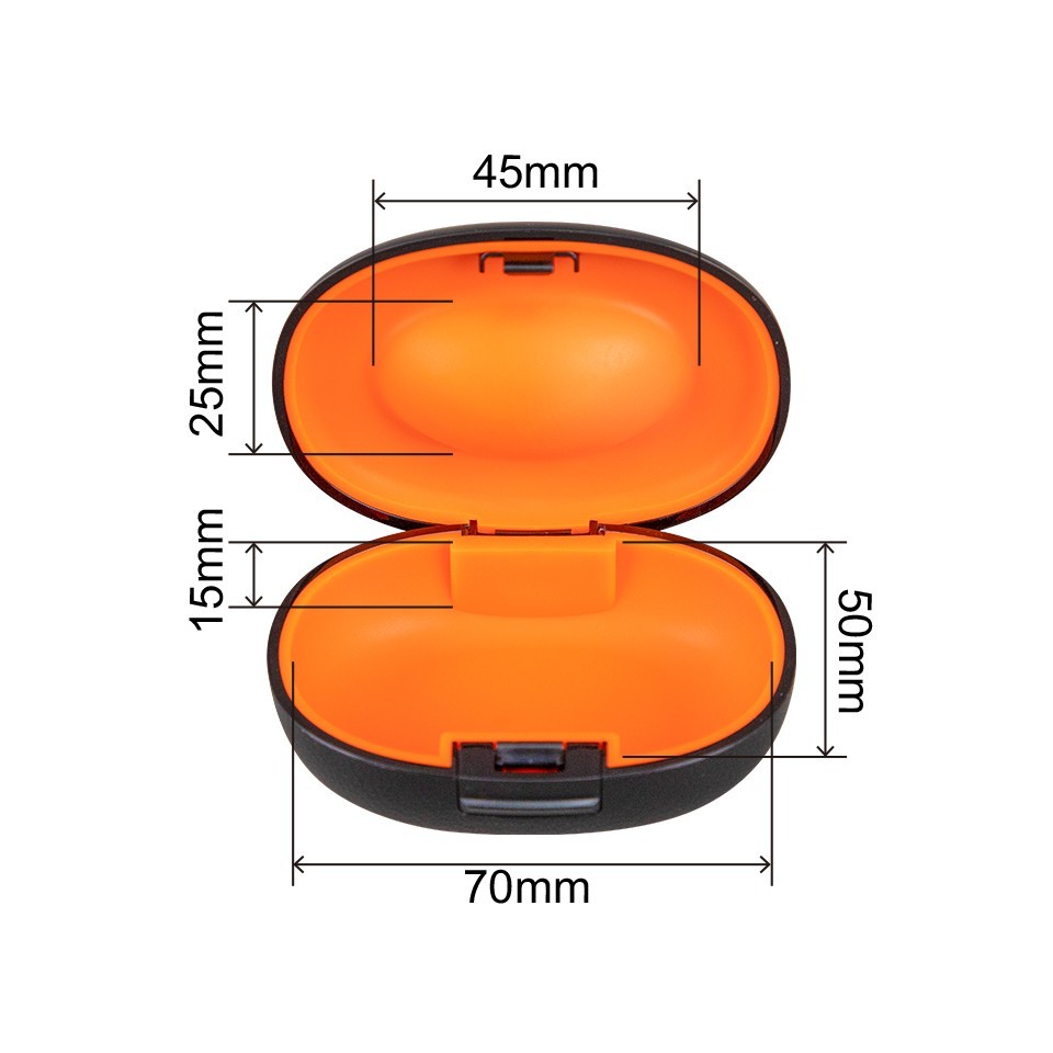 Hearing Aid Case Hard Portable Storage Case for BTE CIC IIC ITE Hearing Aids