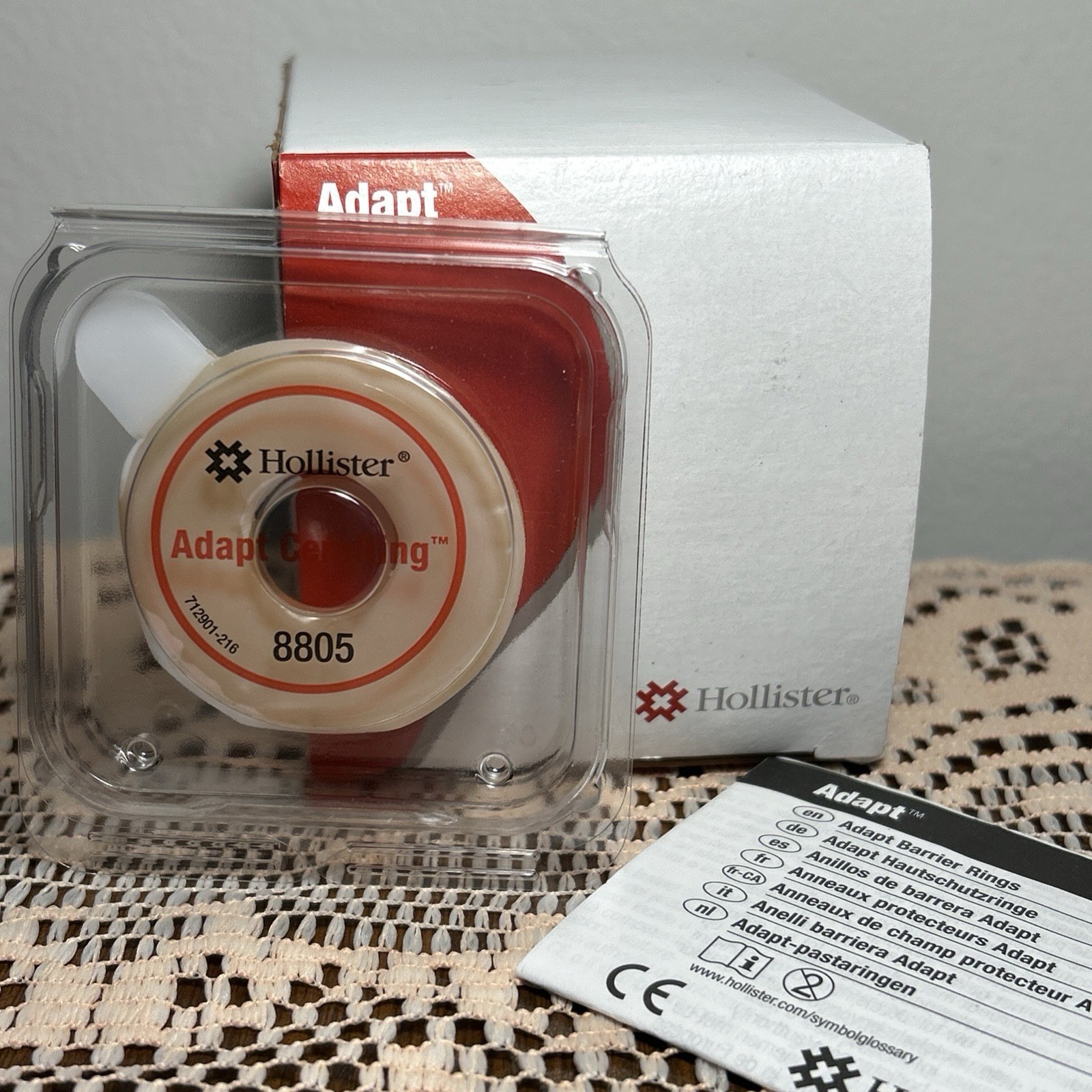 Box of 10 Hollister 8805 Adapt CeraRing Ostomy Barrier Rings 2″