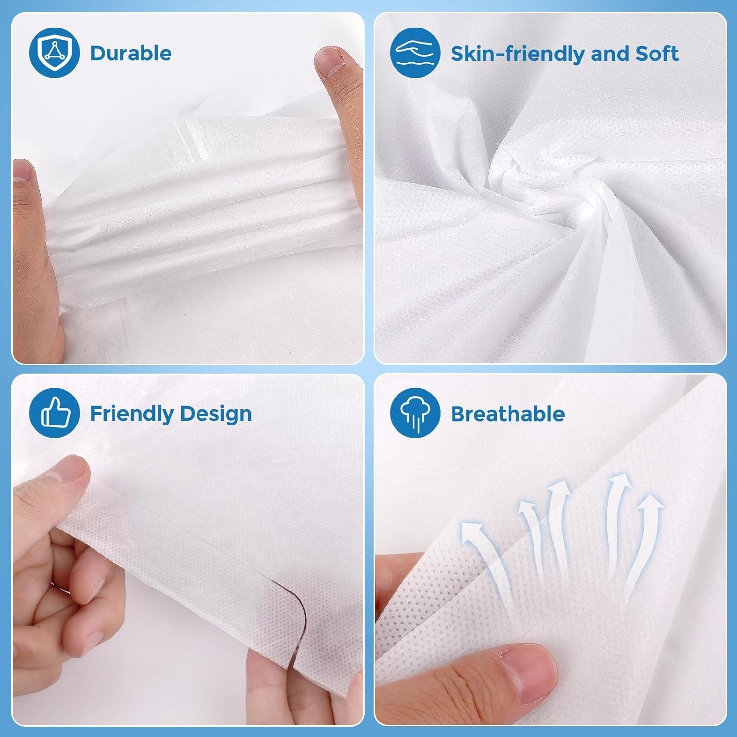Disposable Set, 4-PC Thick Large Travel Bed Set, Includes Bed , Duvet Cover a…