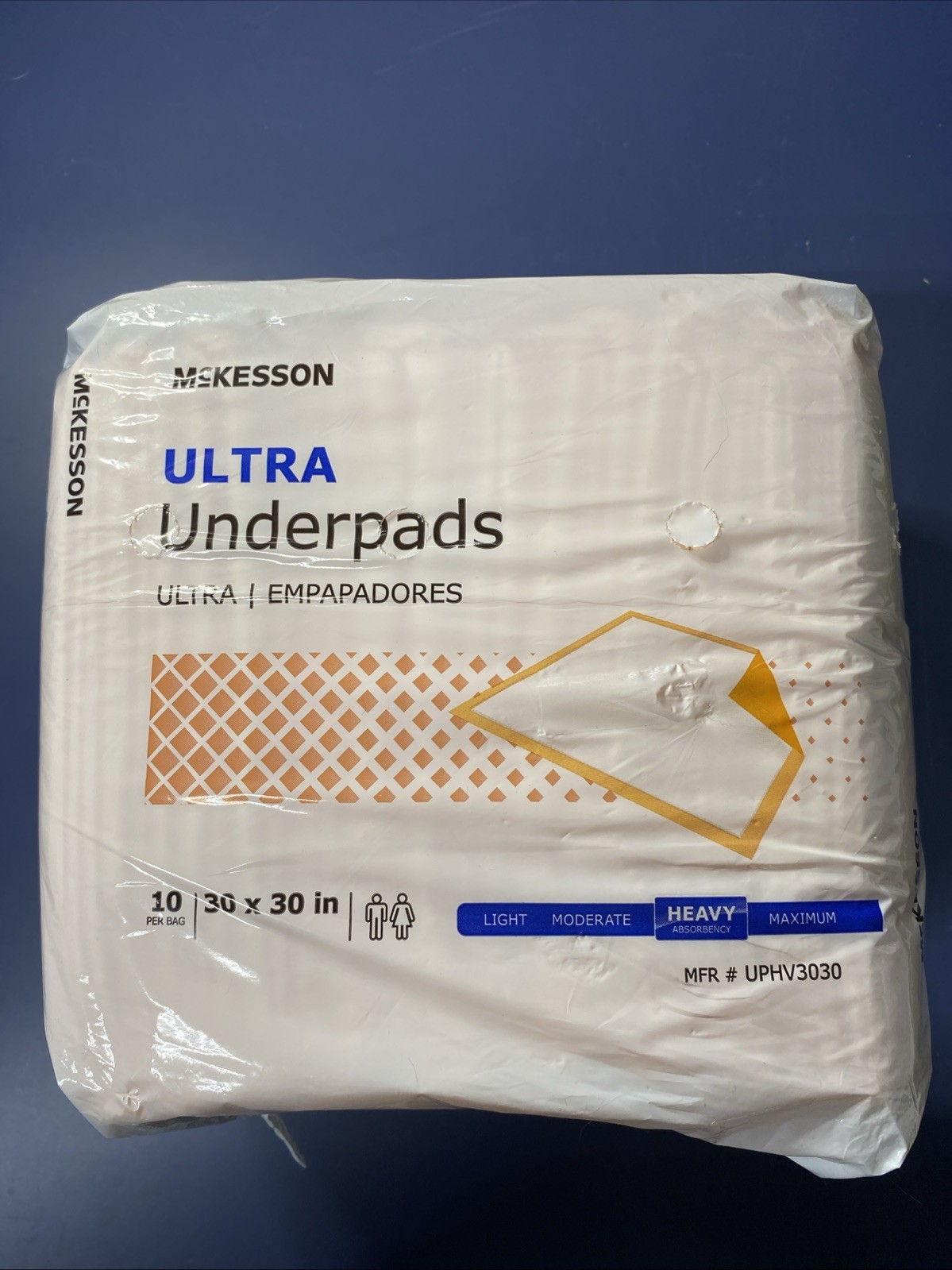 McKesson Heavy Absorbency Ultra Underpads 30x30in 10 Count