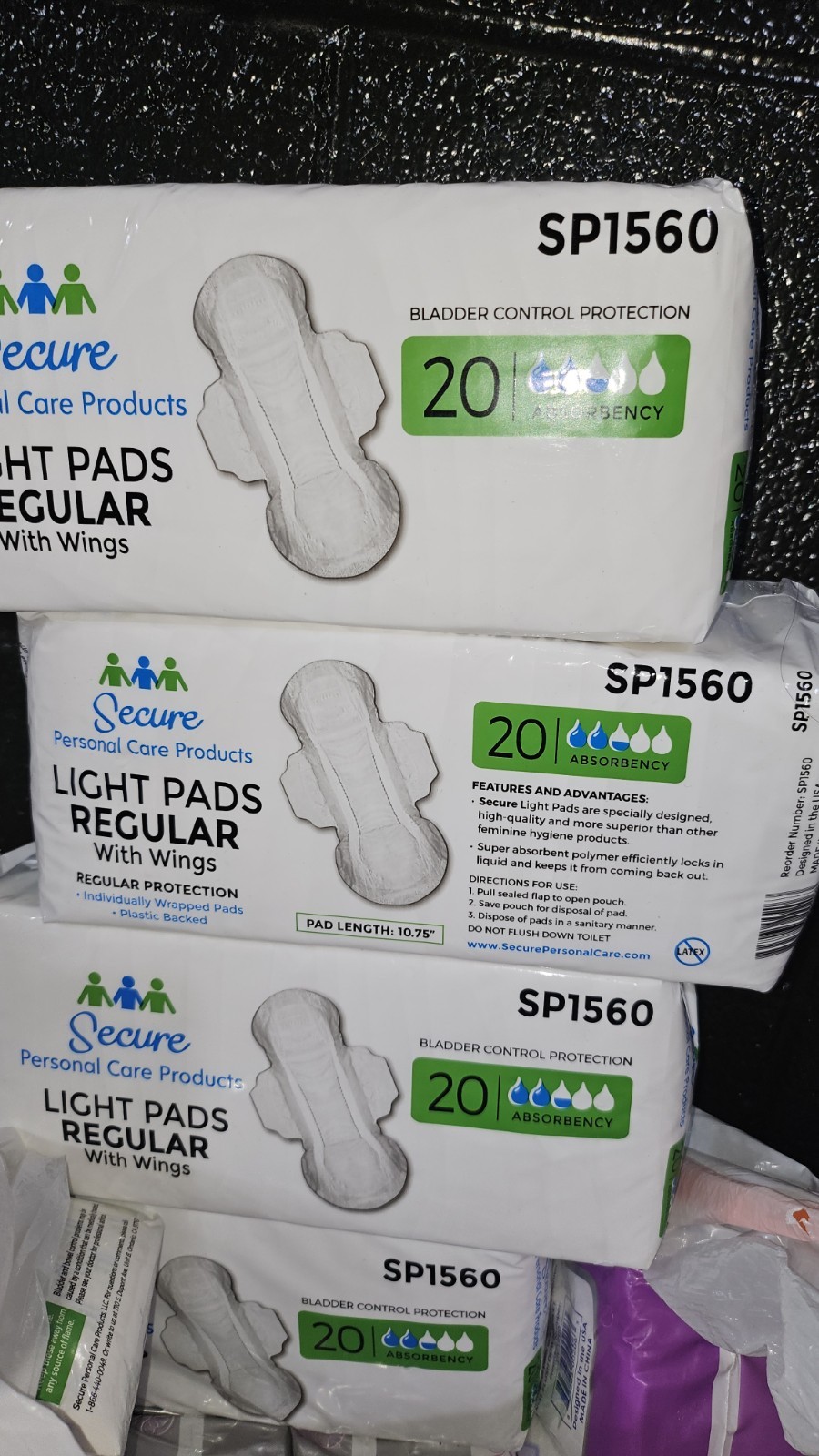 Secure Light Pads, 2″ X 10.75″ Long Regular 6 Pack