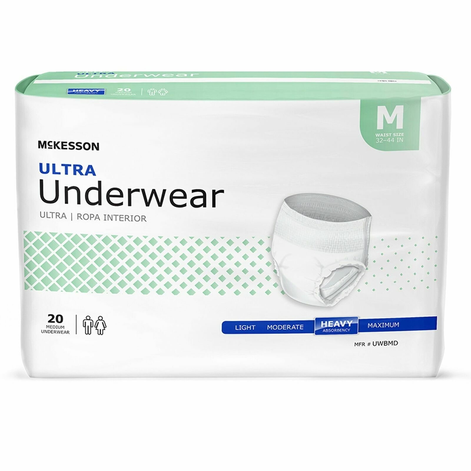 McKesson Adult Disposable Pull On Up Underwear Diapers M Heavy Absorbency