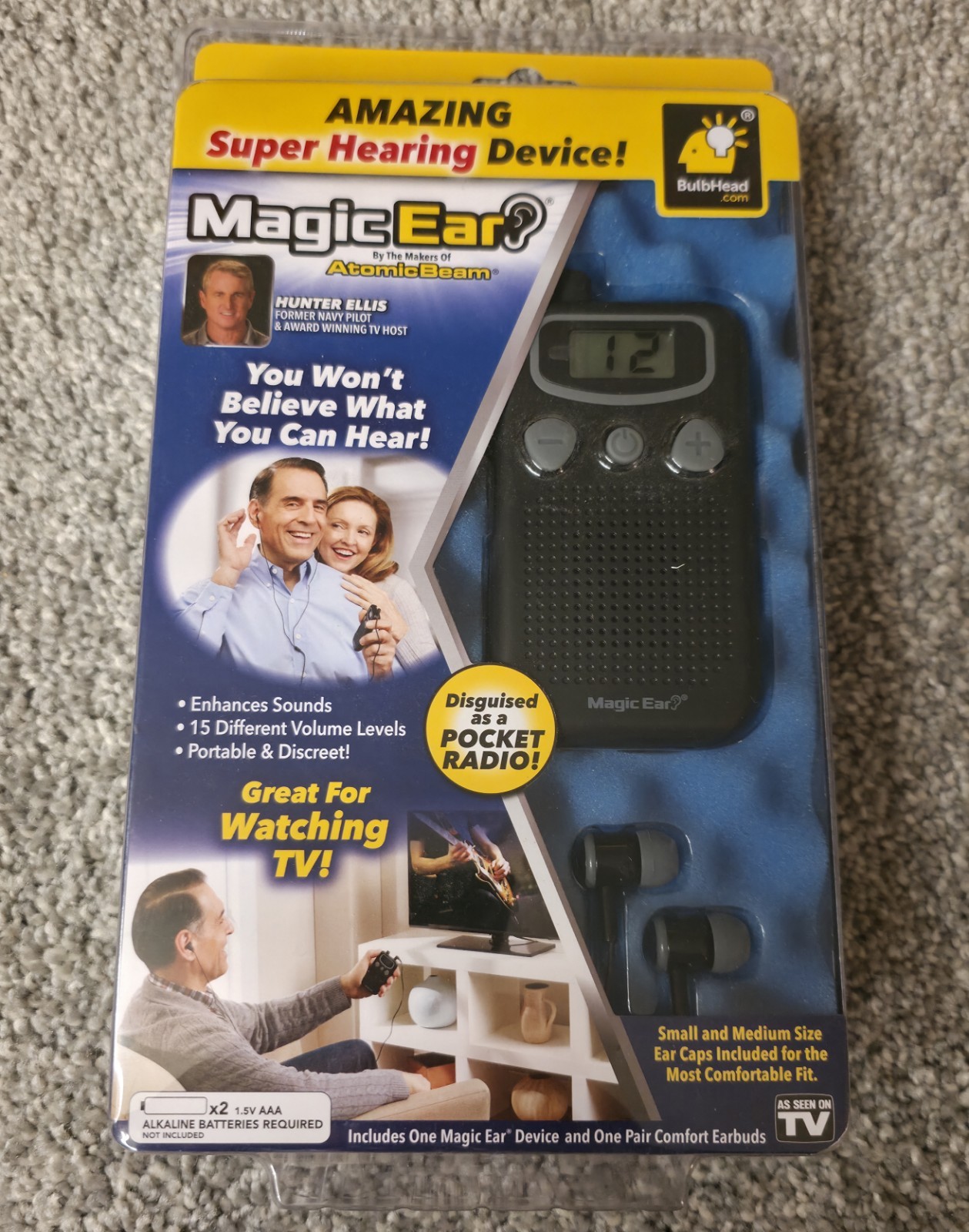 MAGIC EAR Hearing Amplifier Device, As Seen on TV, New Factory Sealed
