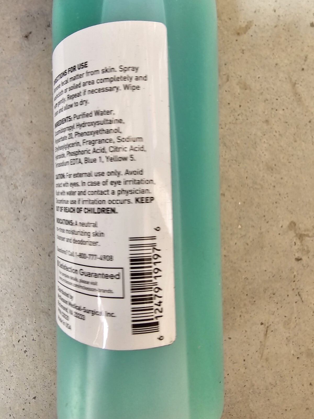 Perineal Wash (3pk) Rinse-Free Herbal Scent Liquid Skin Cleanser McKesson NEW