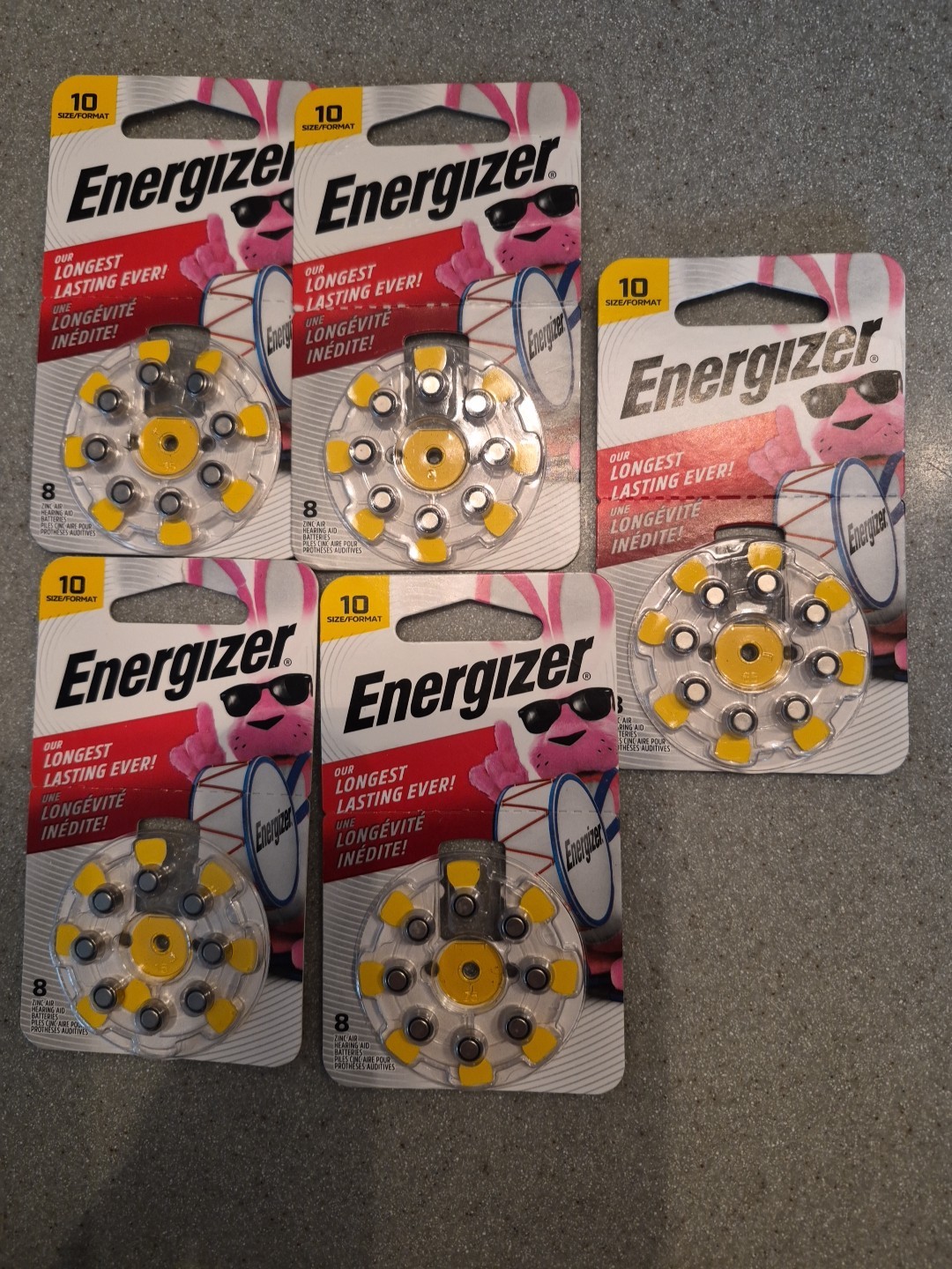Energizer 8Pk Hearing Aid Battery AZ10DP-8 Size 10 Exp: 01/2027