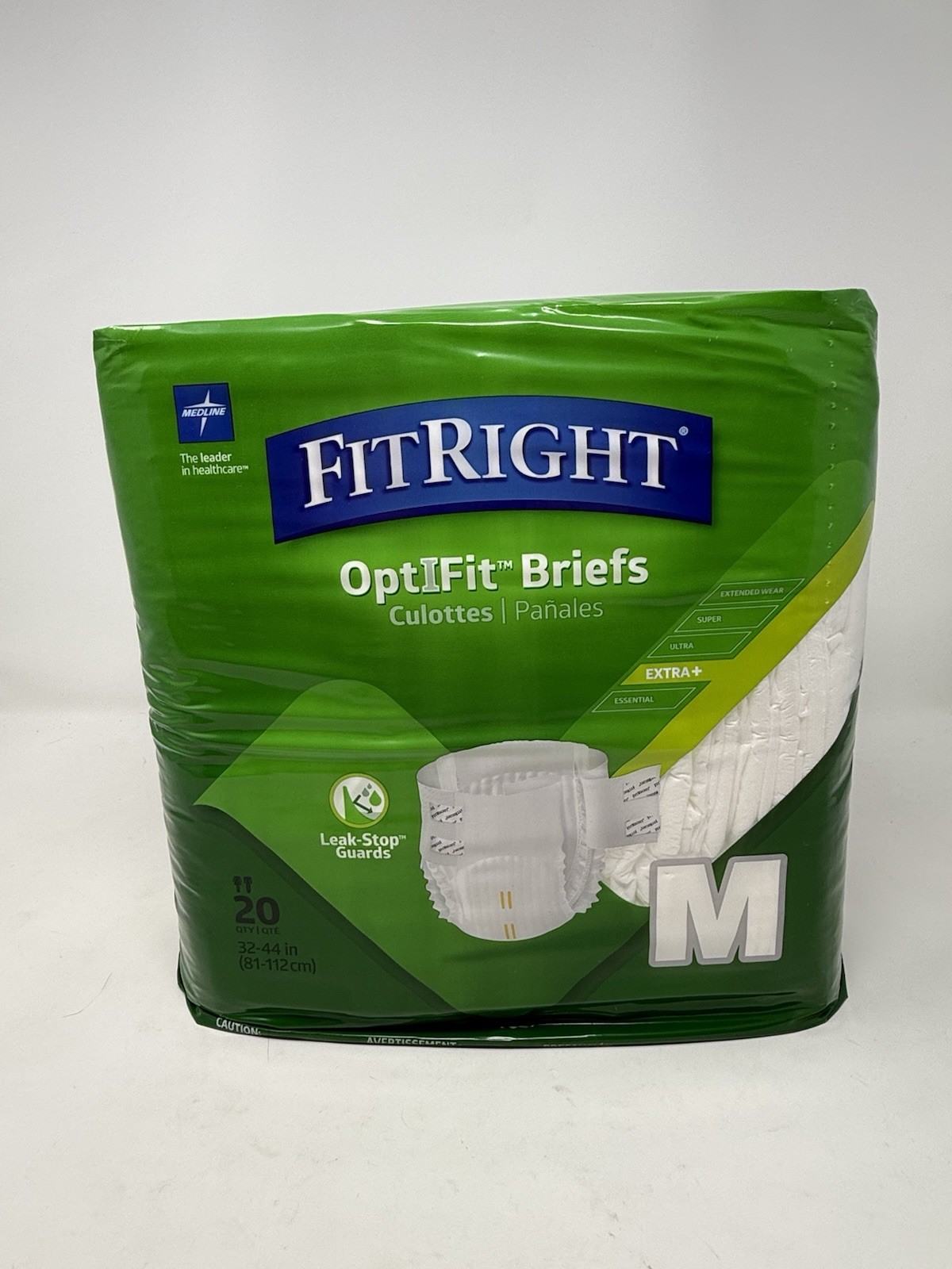 Medline FitRight Optifit Ultra Incontinence Briefs – Medium – 20 Count