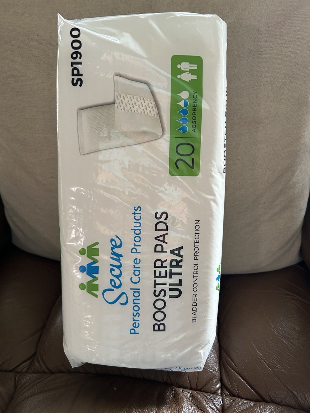 Booster Pads Ultra Super Absorbent Bladder Control Protection 20 Count Secure