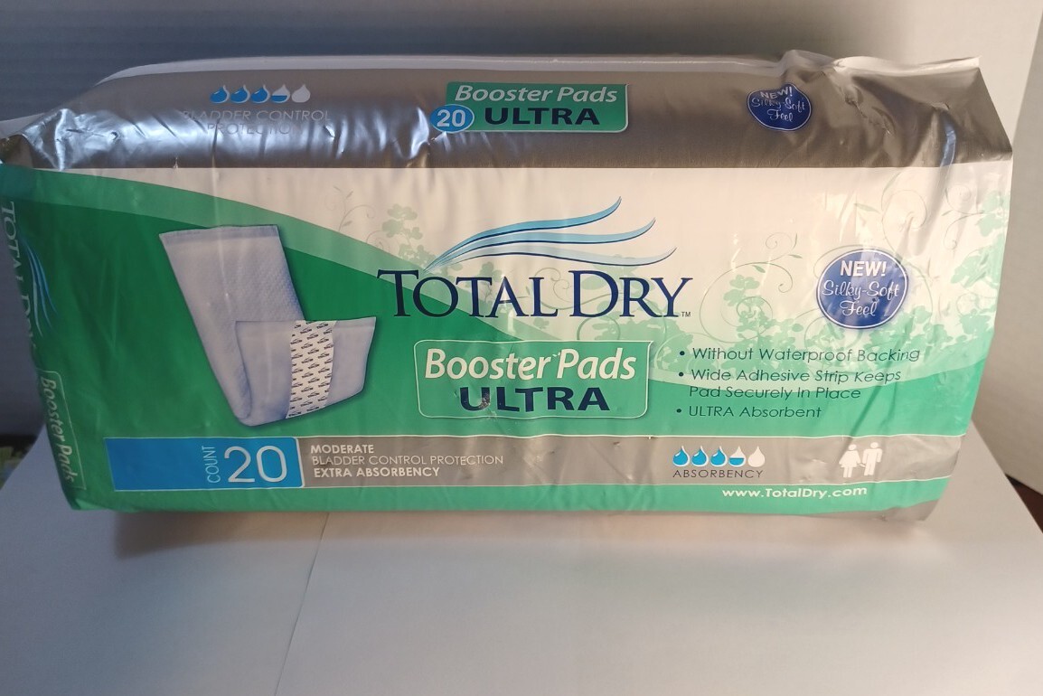 TotalDry™ Ultra Incontinence Booster Pad One Size Fits Most, 20/BG free shipping