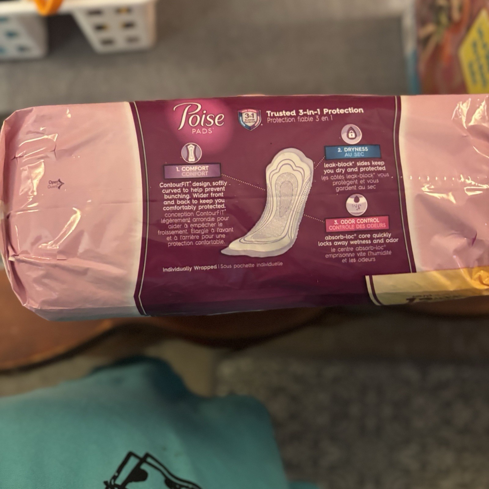 Poise Pads Bladder Control Level 5 Long Length Maximum Absorbency 39 Count