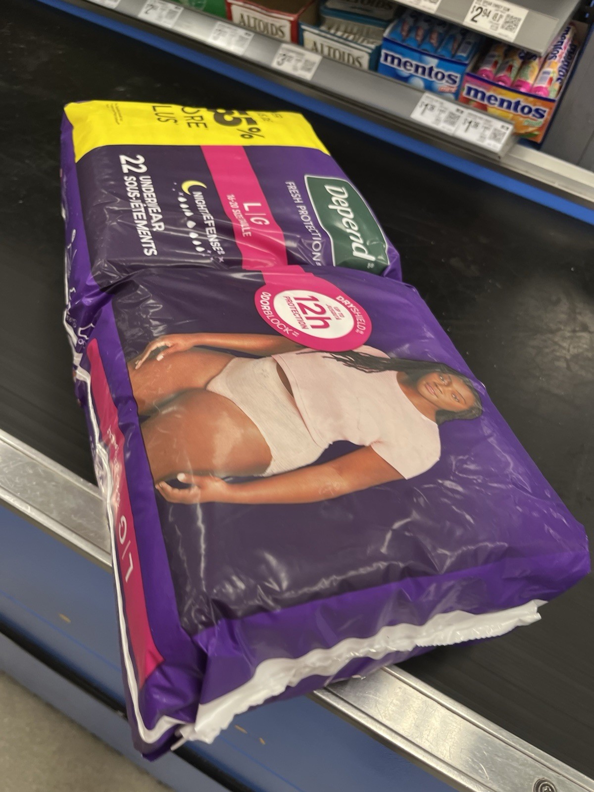 Depend Night Defense Incontinence Pants for Women (L/G, White) 22 Pack
