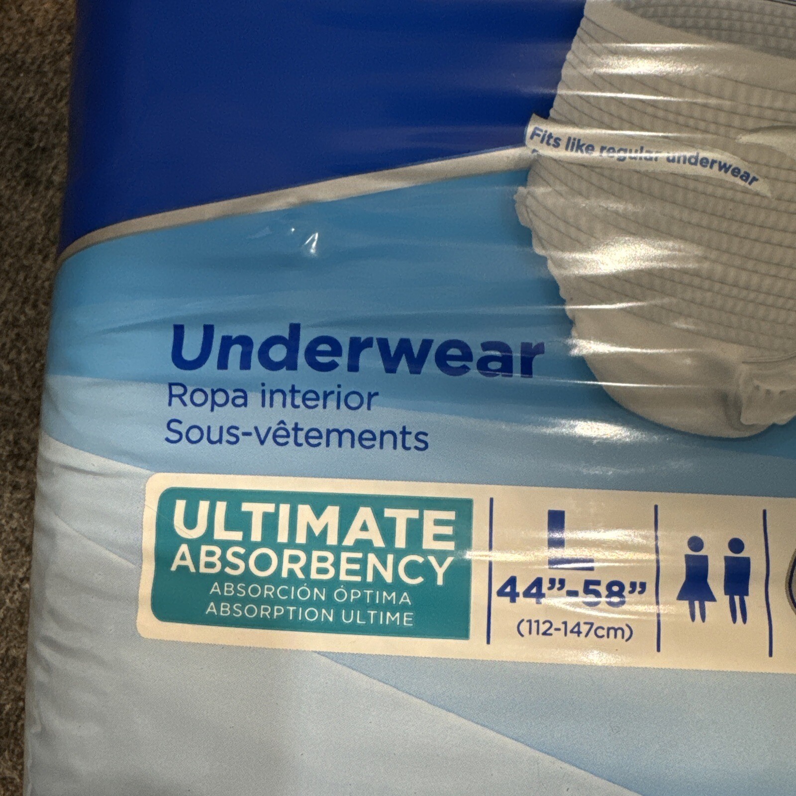 Attends Disposable Underwear Large 44-58″ – Ultimate Absorbency APP0730 72 Count