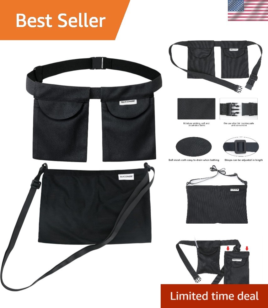 Adjustable Mastectomy Drain Holder Pouch & Shower Bag for Post-Surgery Comfort