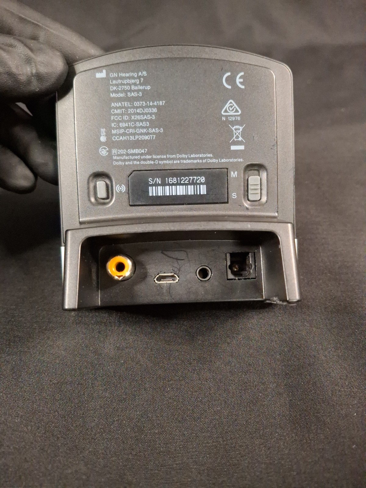 GN Hearing A/S Resound TV Streamer 2 SAS-3 Dolby Digital Audio w/ Power Adapter