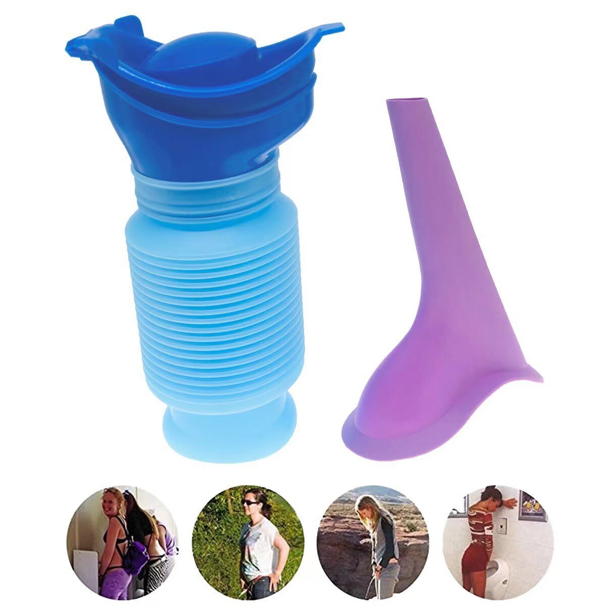 Male Female Portable Urinal Pee Bottle Emergency Urinal Camping Travel 750ML
