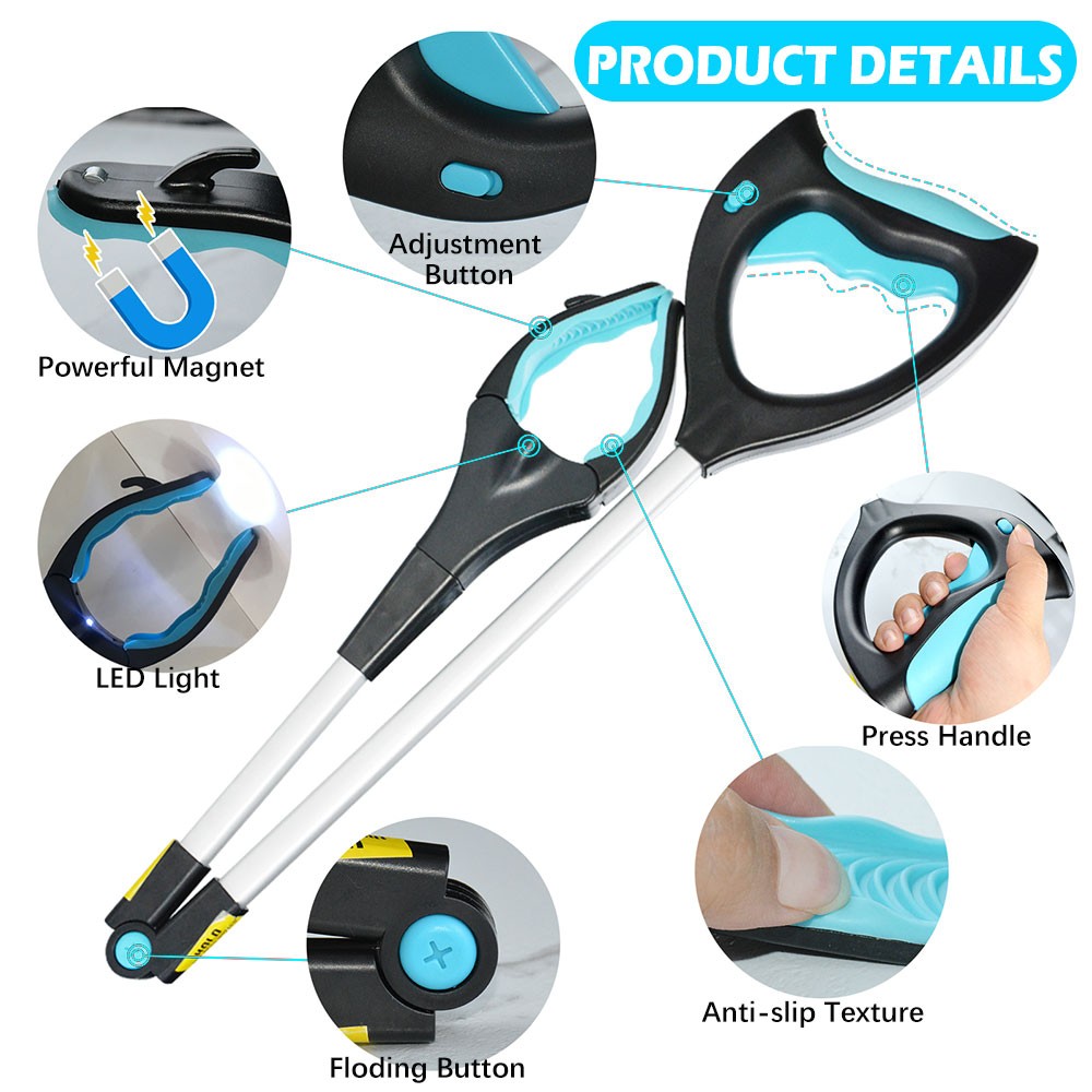 Heavy Duty 32″ Magnetic Grabber Tool Pick Up Stick Hand Grip Reach Trash Picker