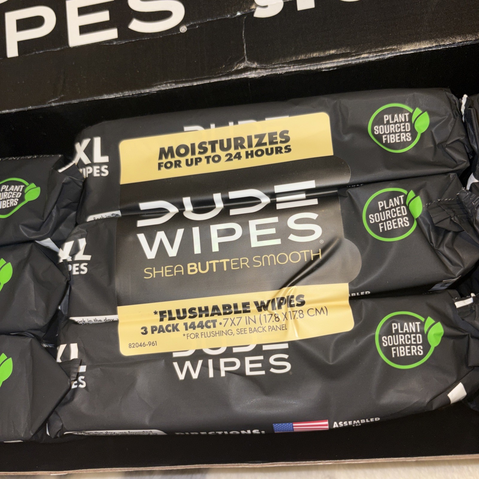 Dude Wipes Case 24 Pack, 18 Count, Unscented, Flushable, 432 Sheets