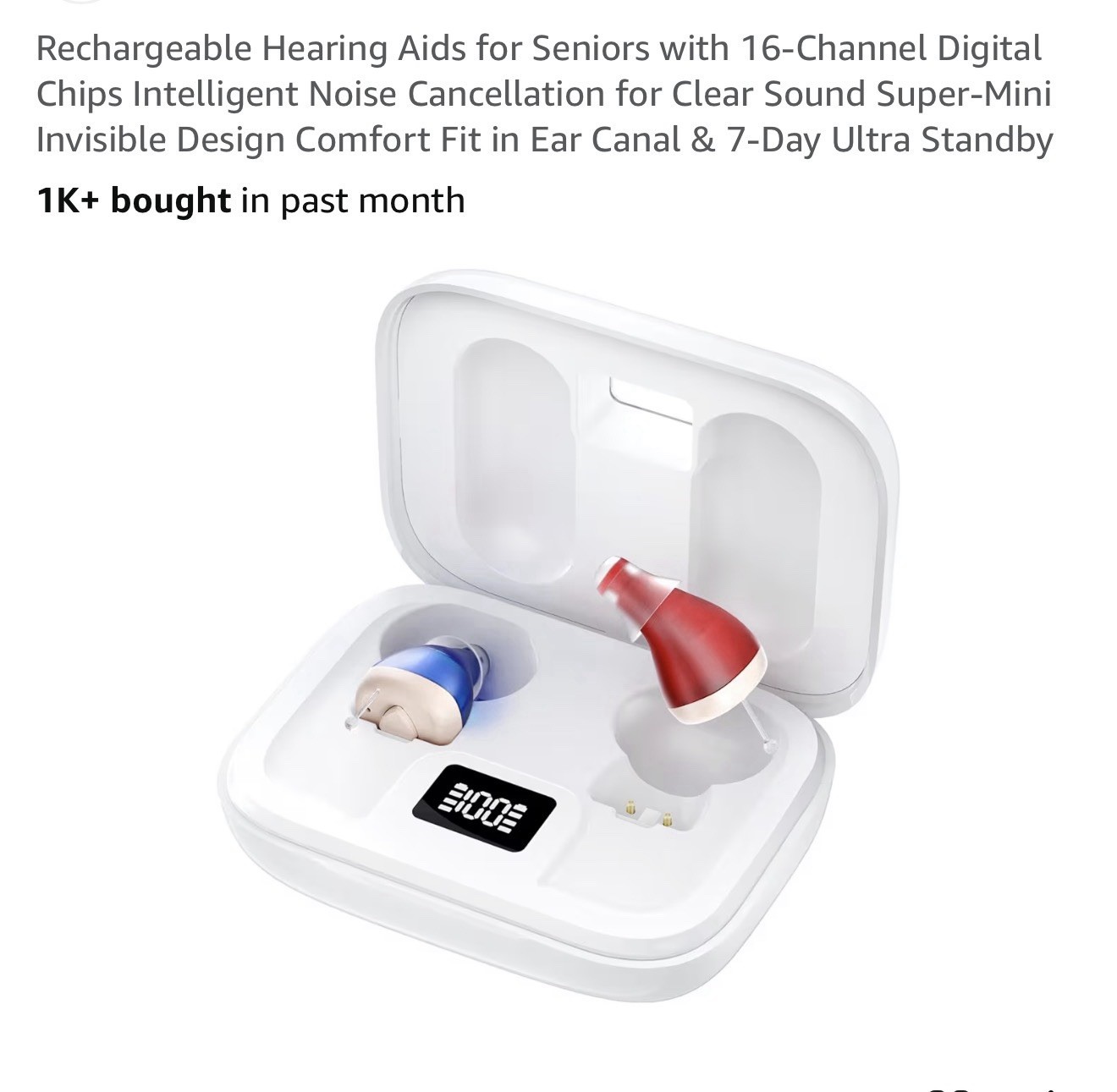 Flaygo GM -915T Rechargeable Hearing Aids for Seniors with Noise Cancelling New