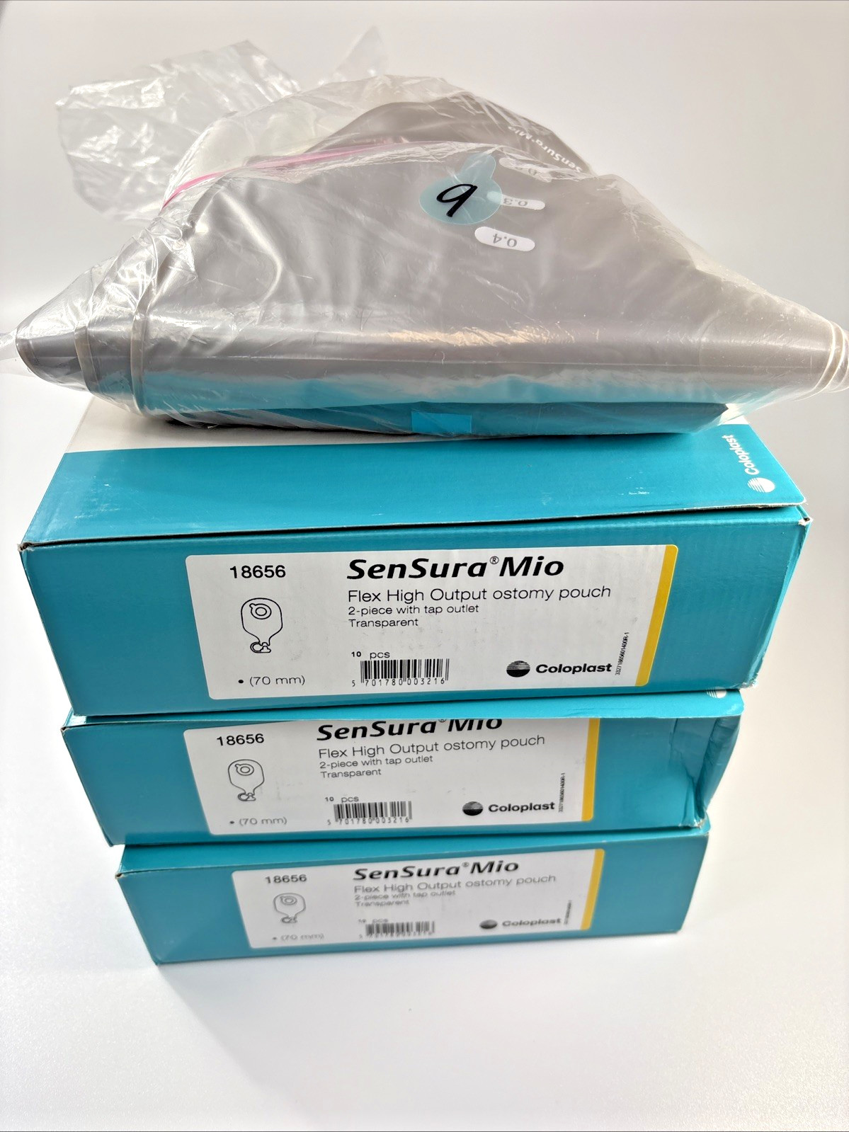 39 Coloplast SenSura Mia Flex High Output Pouches, #18656, 70mm Exp 11/2025