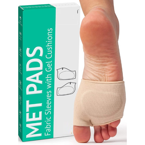 2 Pack For Man Women Fabric Metatarsal Pads Sleeve with Gel Sole Cushion Gift US
