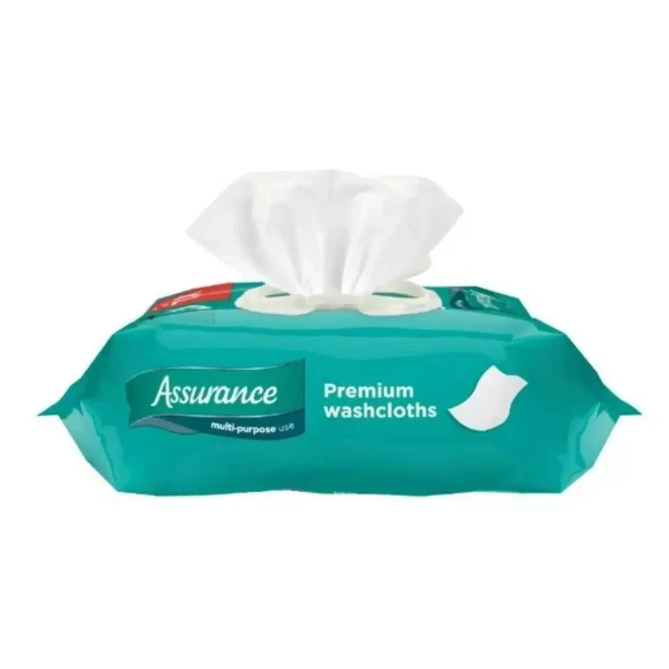 Assurance XL Pre-Moistened Body Wipes Disposable Washcloths 192 Ct