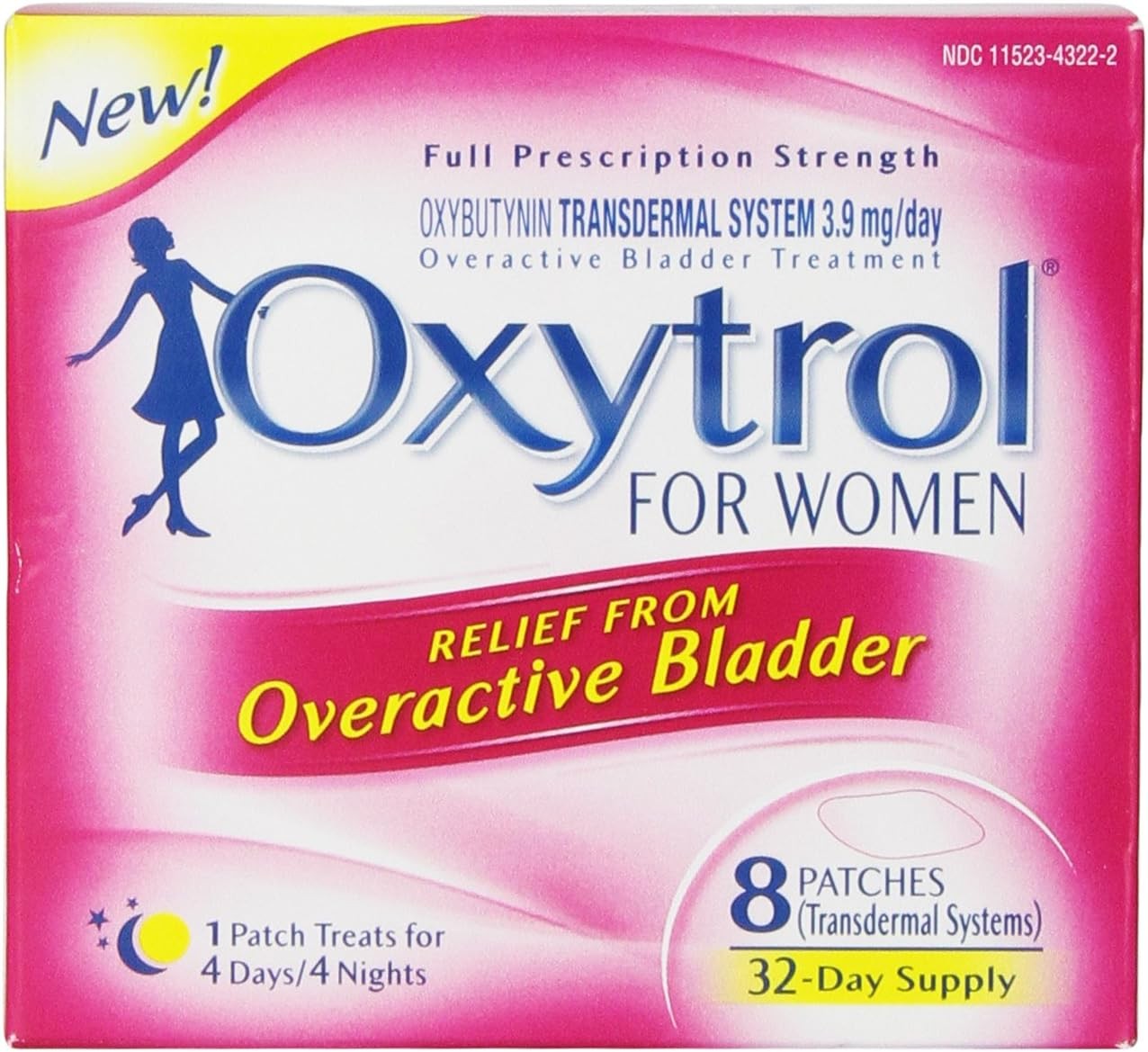 Oxytrol Overactive Bladder Patches 8ct