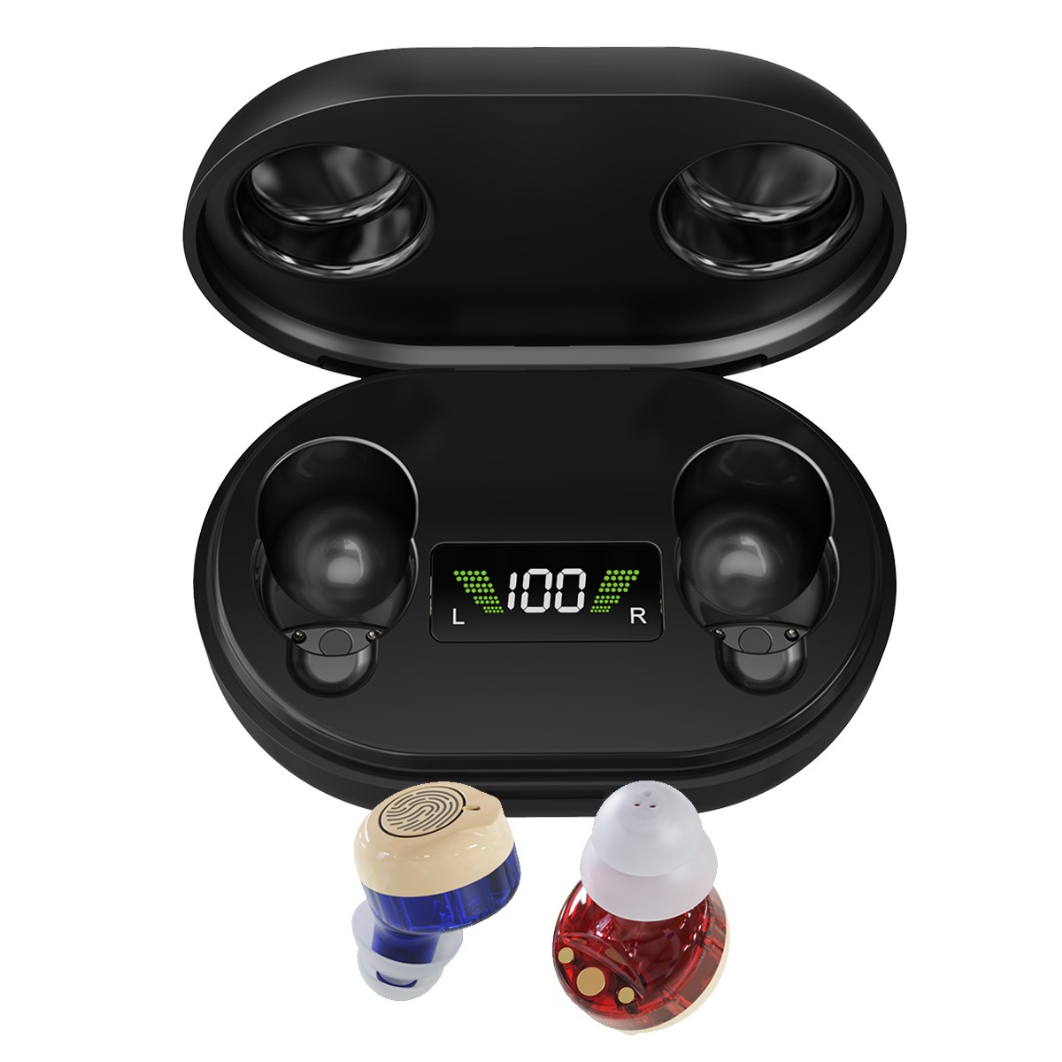 Rechargeable Digital Hearing Aids Noise Cancelling Severe Loss Sound Amplifier