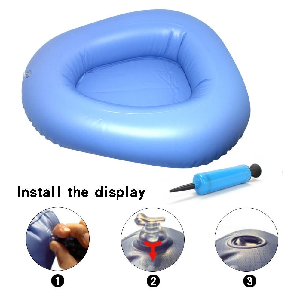 KIKIGOAL Bigger Washable Portable Air Inflation 1 Count (Pack of 1), Blue