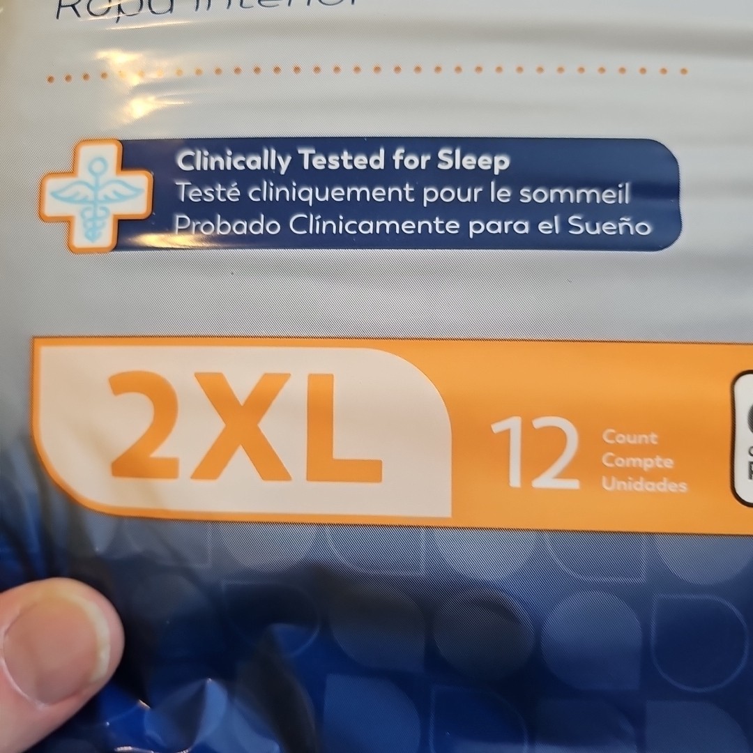 3~12packs 36 Total Tranquility Premium OverNight Underwear 2X-Large 62-80″