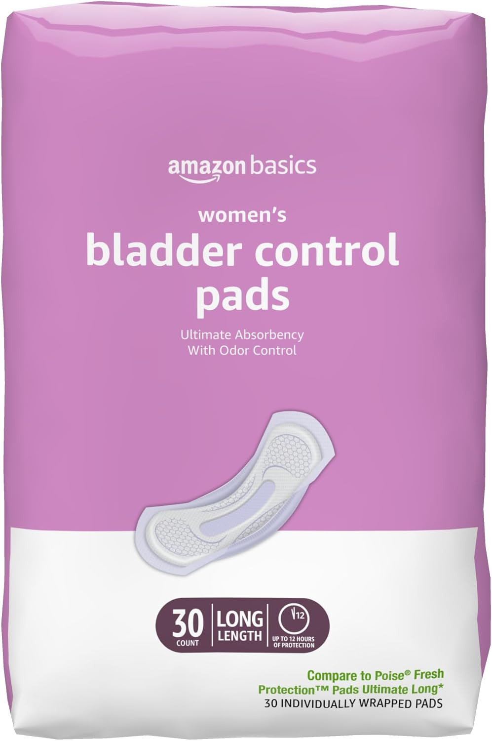 Amazon Basics Women’S Incontinence Pads, Bladder Control & Postpartum