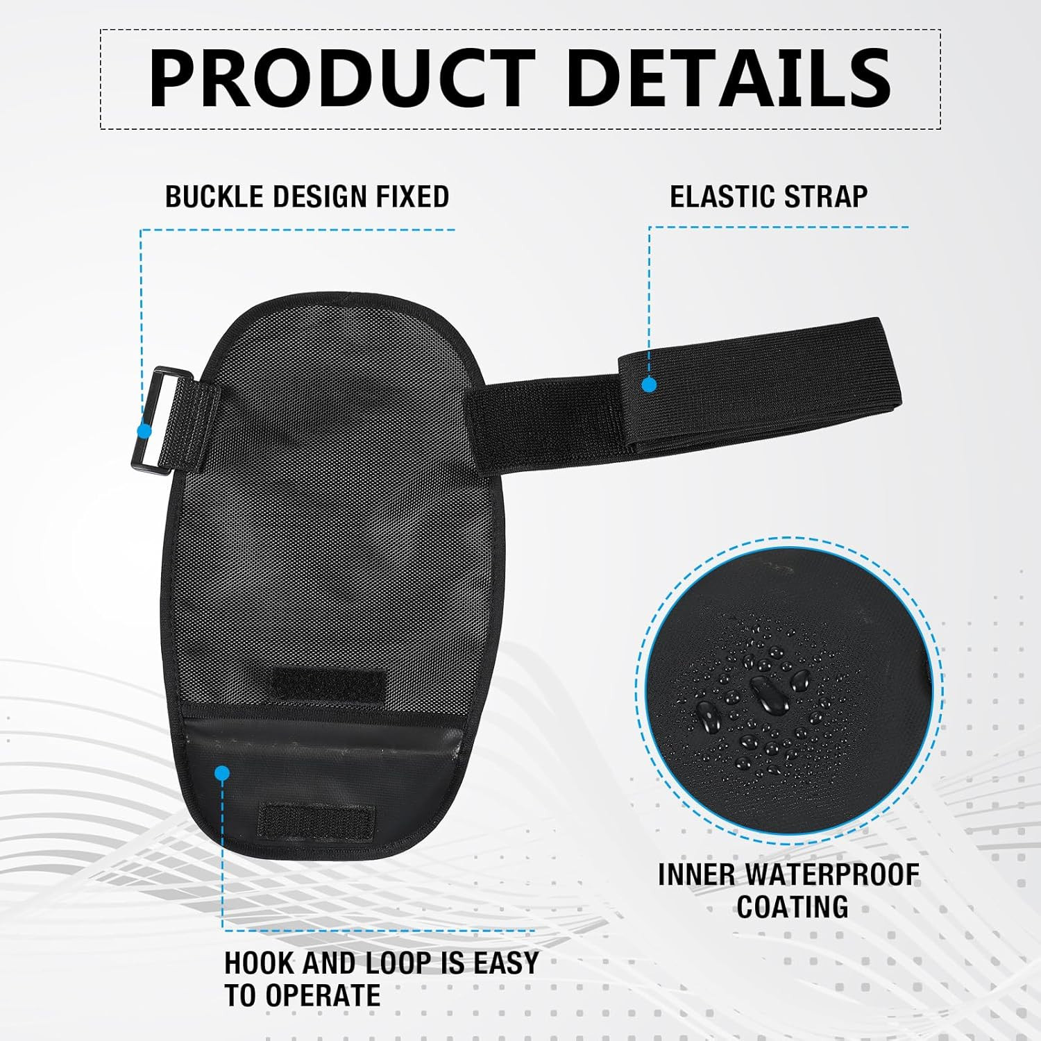 2 Pcs Ostomy Bag Covers with Adjustable Belt Waterproof Ostomy Shower Cover Univ