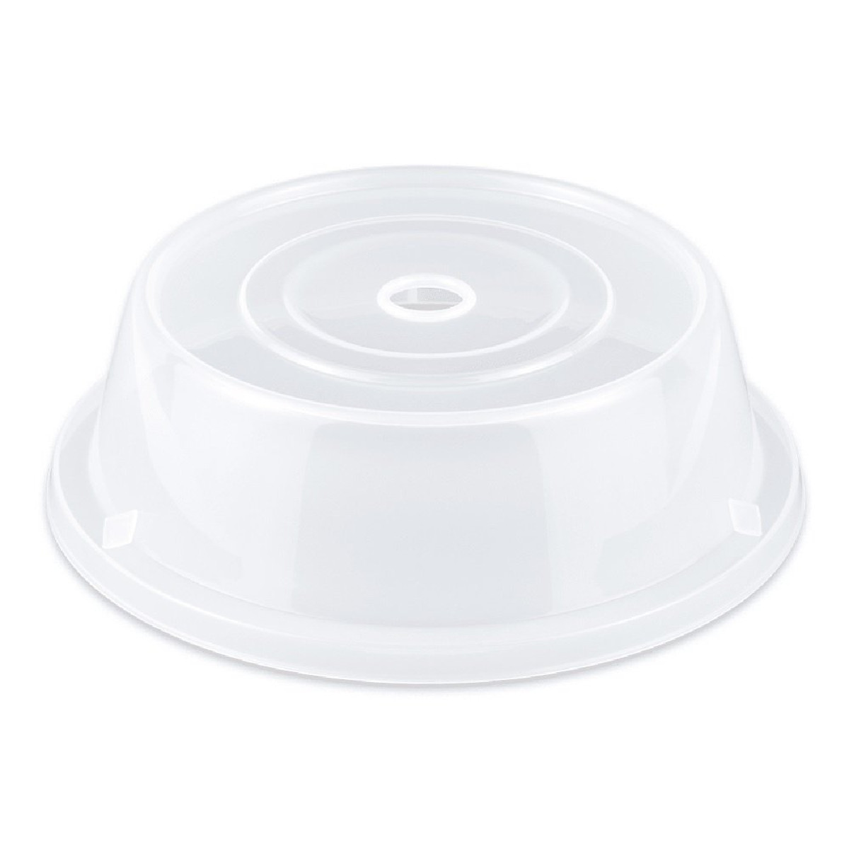 Get G.E.T. Co-90-Cl Plastic Round Plate Covers 9 Clear Set Of 12